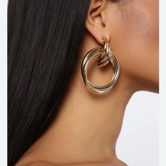 Silver Large Hoops - Picture 3 of 12